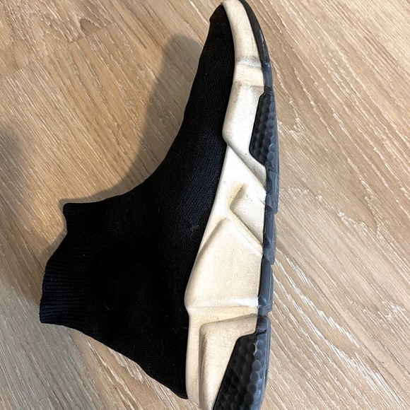 BALENCIAGA authentic Speed LT logo-print stretch-knit high-top sneakers - Picture 4 of 7